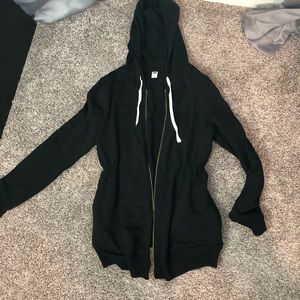 Black maternity sweater jacket